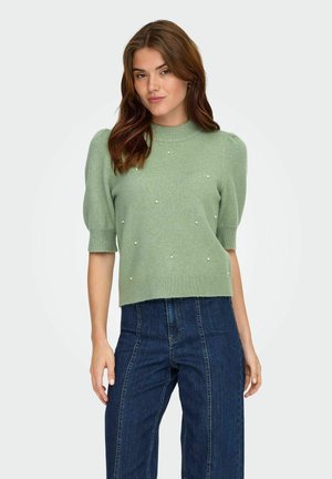 JDYRUE LIFE 2/4 PEARL - T-shirt imprimé - hedge green
