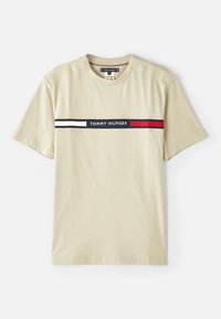 CHEST INSERT TEE - T-shirts med print - sandalwood