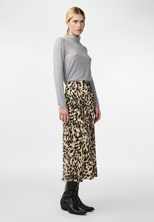 YASPELLA MIDI SKIRT - A-lijn rok - black