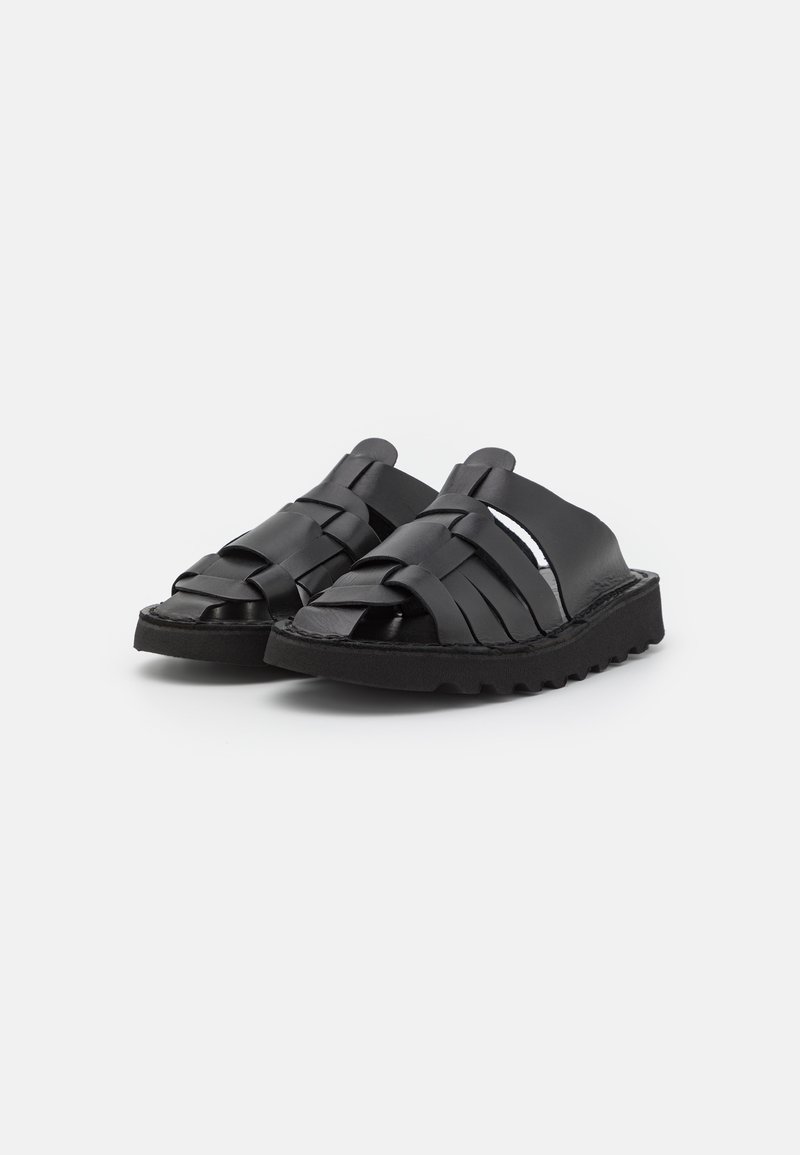 Damen Sneaker | LÄST HOLLY Pantolette flach black/schwarz - EL40519 Damen Sneaker | LÄST HOLLY Pantolette flach black/schwarz - EL40519