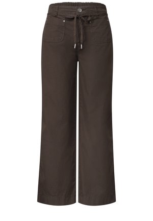 Street One, STRAIGHT LEG HOSE IN WASHED-OPTIK - Pantalon classique - espresso brown