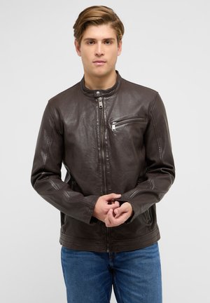 Mustang, Lederjacke - braun