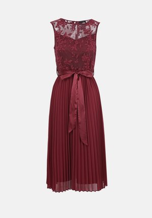Anna Field by Zalando, LACE TOP PLEATED MIDI - Cocktail φόρεμα / Φόρεμα για πάρτι - burgundy