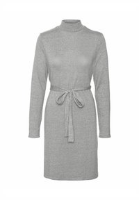 VMBELLA SHORT - Strikkjoler - light grey melange