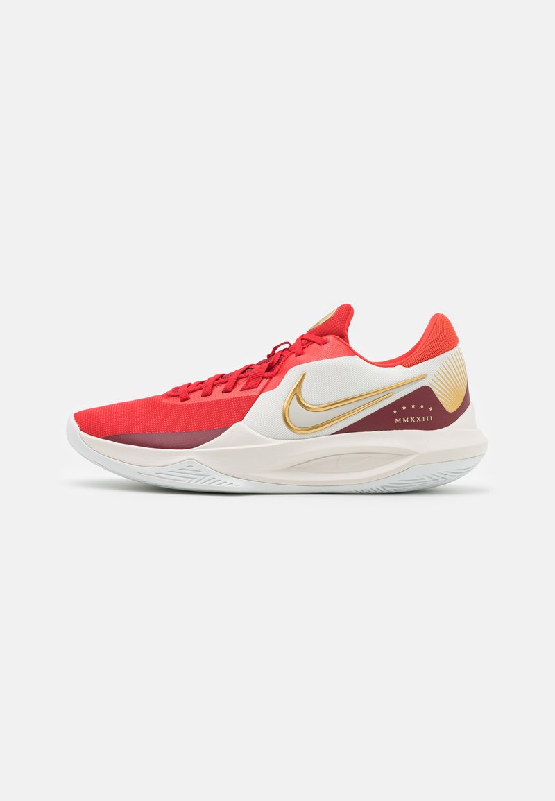 Nike Performance - PRECISION 6 - Basketbola apavi - phantom/metallic gold/team red, Palielināt