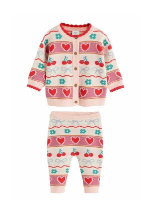 REGULAR FIT  SET  - Leggings - Trousers - red  pink cherries