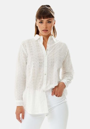 Button-down blouse - white