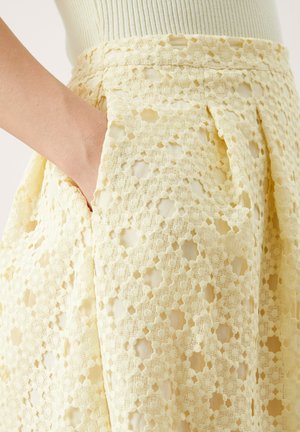 Jupe trapèze - light yellow