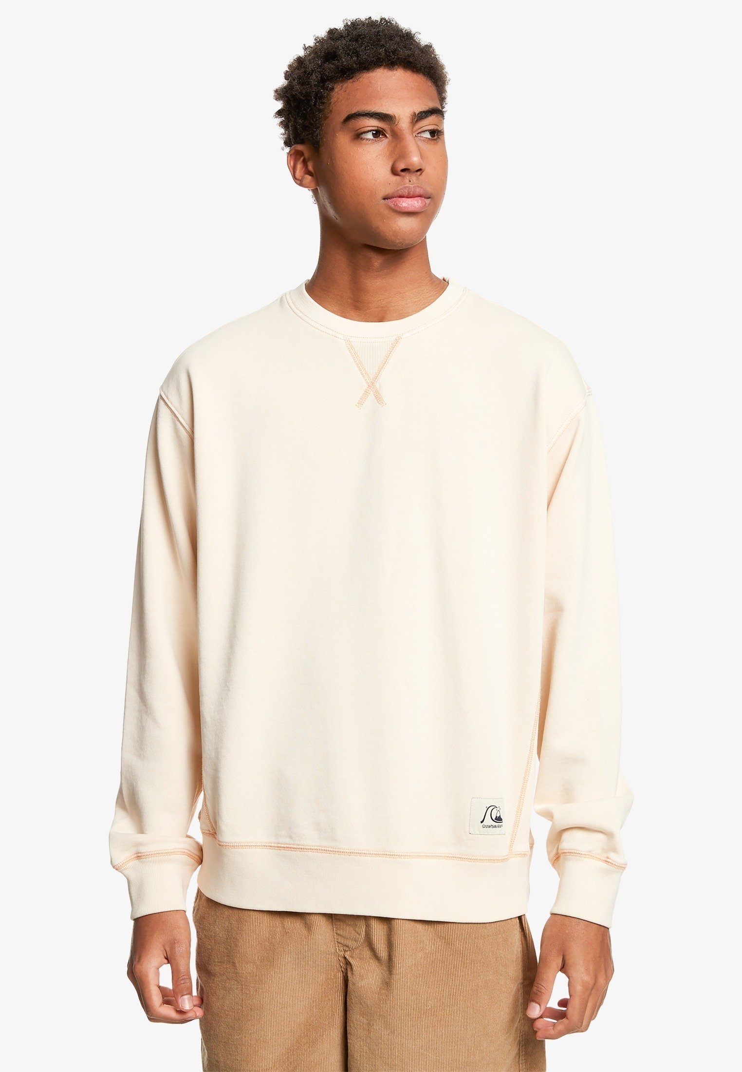cream nike sweatshirt