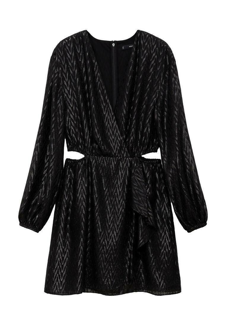 Mango Cocktailjurk zwart Mango Cocktailjurk zwart