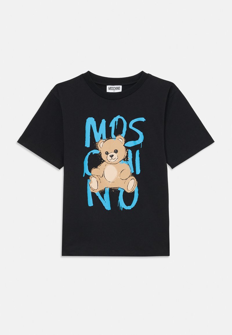 MOSCHINO MAXI UNISEX - Apdrukāts T-krekls - nero