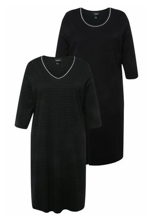 2 PACK 3/4 SLEEVE  TEES - Yöpaita - black