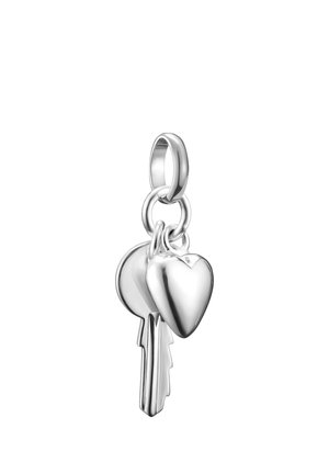 SCHLÜSSEL MIT HERZ CONNECT - Charm - silberfarben