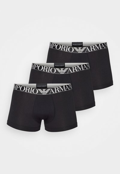 Emporio Armani TRUNK 3 PACK - Trumpikės - nero/black
