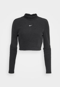 Nike Sportswear COZY FLEECE CROP - Φλις πουλόβερ - black/sail