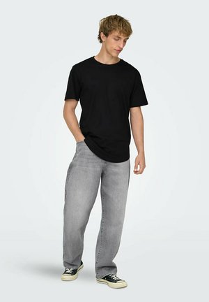 Only & Sons, ONLY   SONS HERREN ONSMATT LONGY SS TEE T-SHIRT | 6-PACK - Basic T-shirt - schwarz