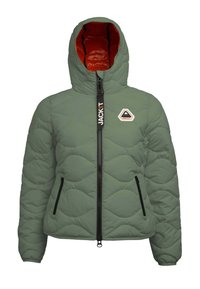 ORB1T HOODED QUILTED PUFFER - Jas - OLIVE