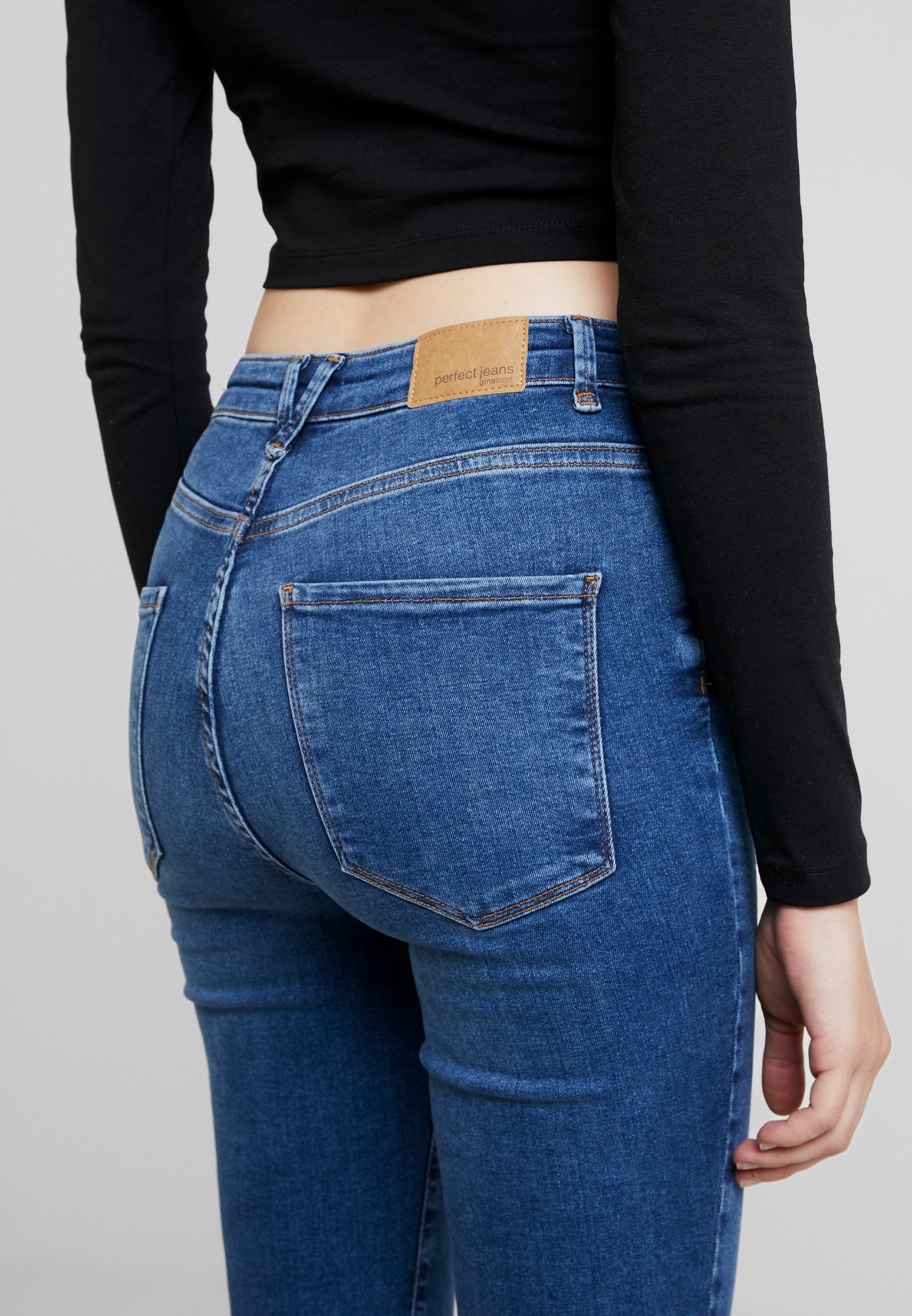 gina curve jeans mid blue