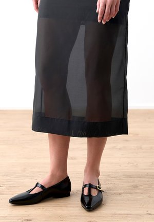Paul Green, PAUL GREEN DAMEN - BALLERINA 1247-001 SCHWARZ 35,5 - Ankle strap ballet pumps - schwarz