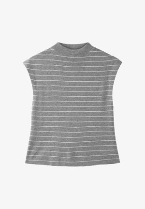 Stradivarius, STAND COLLAR KNIT TOP - Débardeur - grey