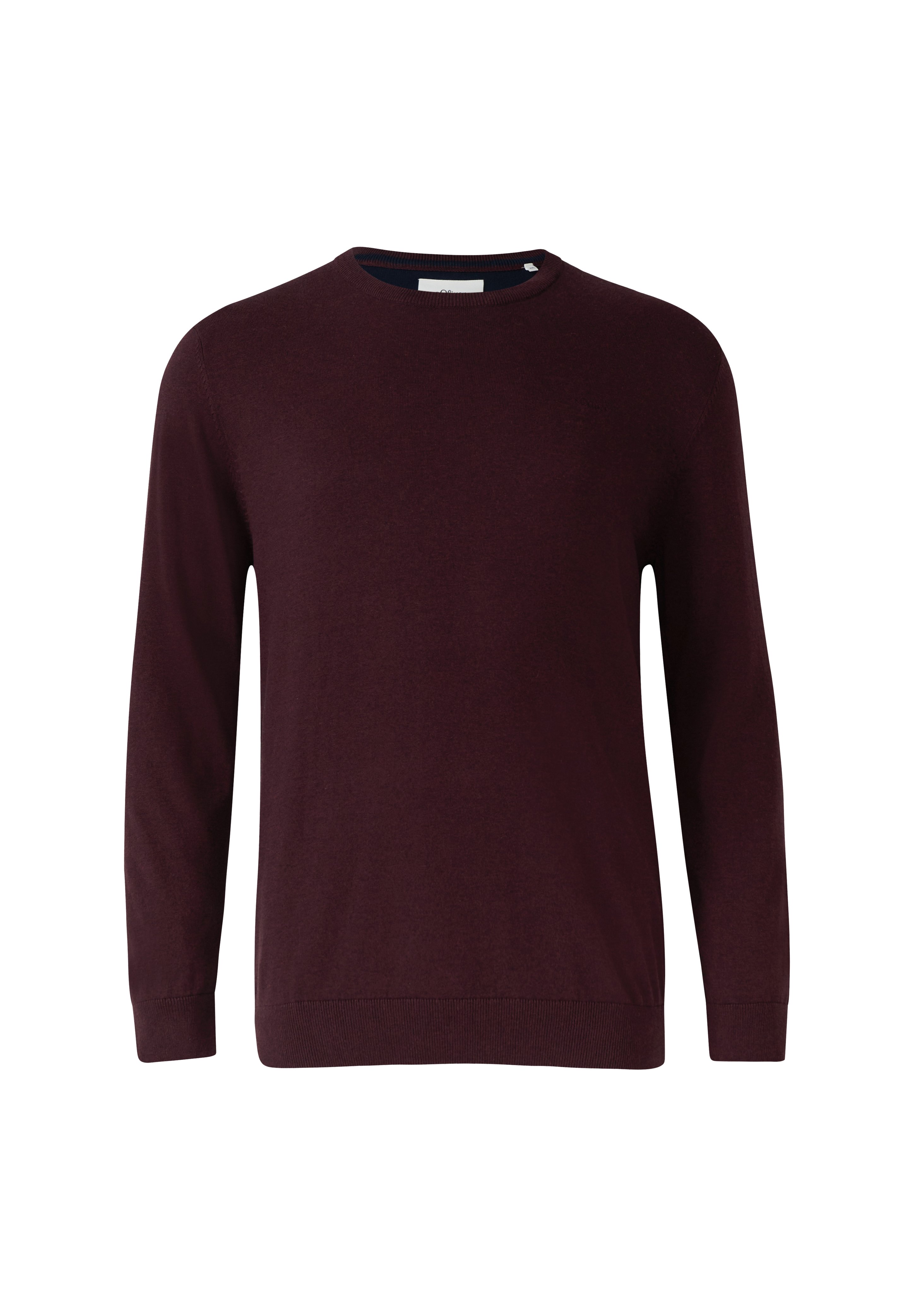 S.Oliver Herren Strickpullover Grün - V-Ausschnitt, Lange Ärmel, Regular Fit (Größe L, 72 Cm Rückenlänge)