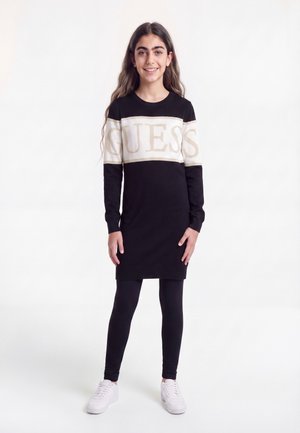Guess, JUNIOR SWEATER DRESS - Day dress - jet black