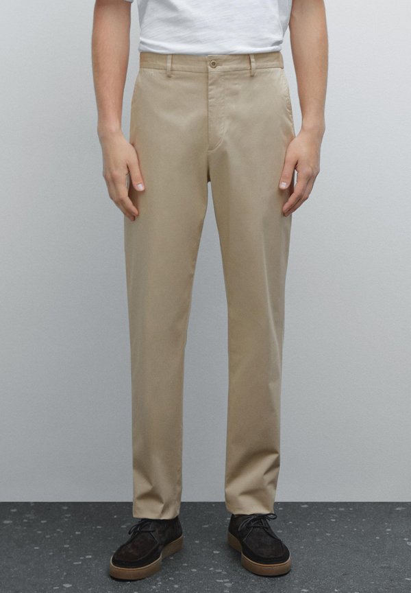 TAPERED FIT - Stoffhose - beige