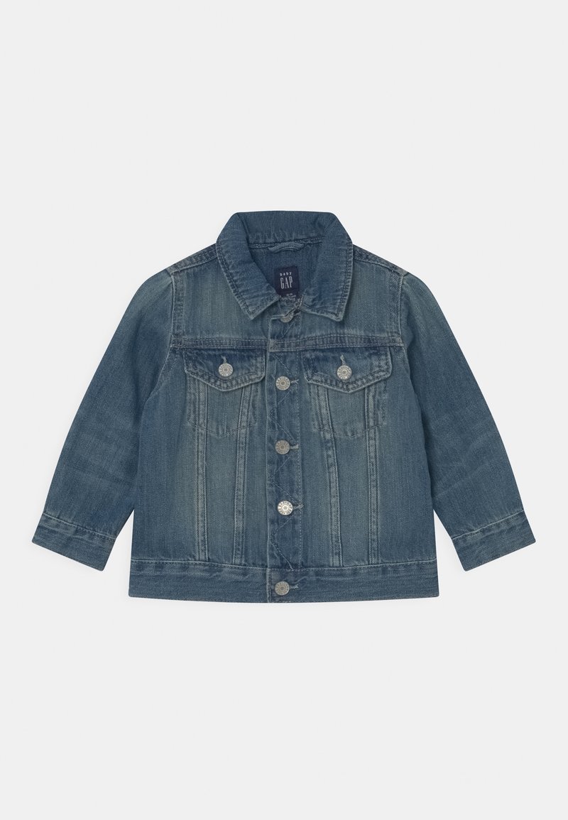 GAP ORGANIC UNISEX - Džínová bunda - medium light