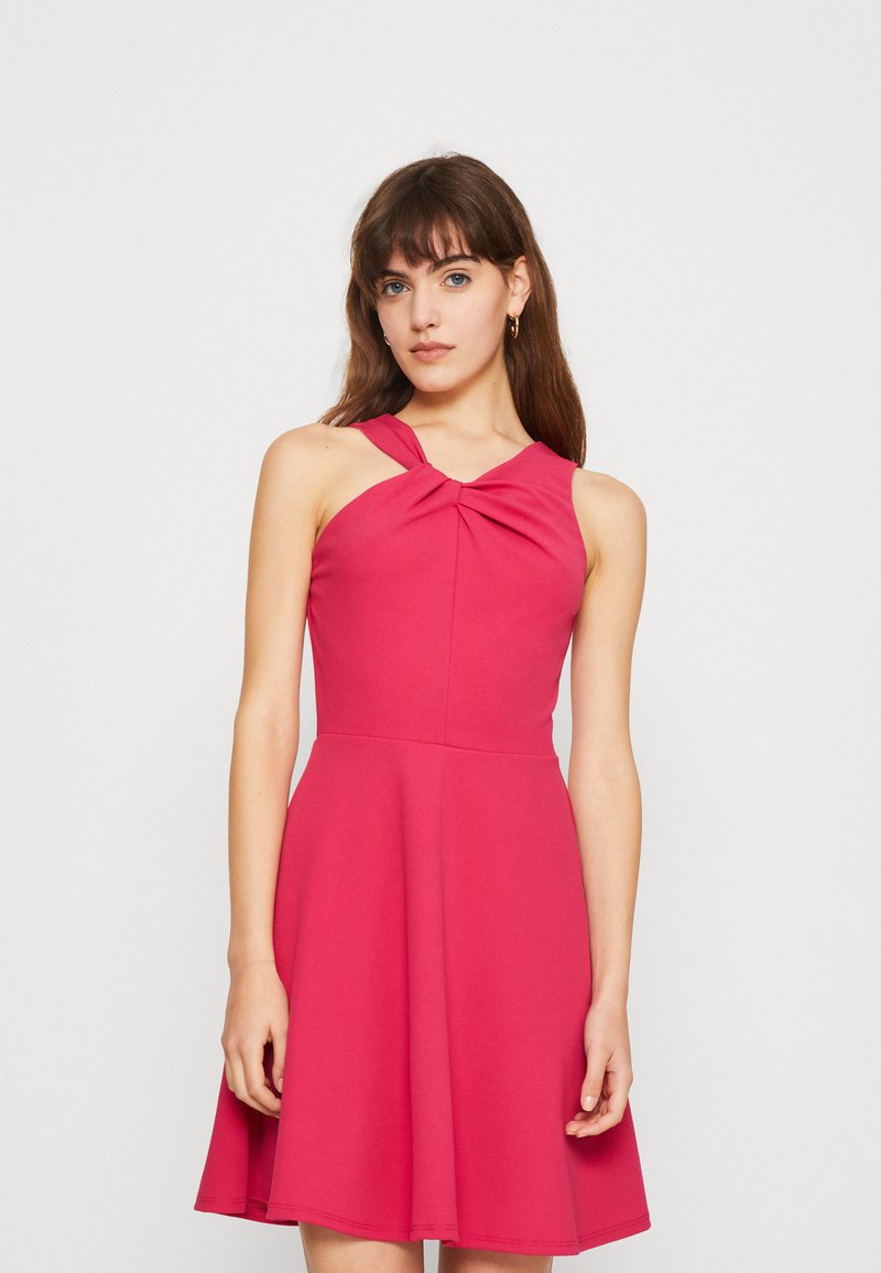 WAL G. ZELDA SKATER DRESS Jersey dress dark fuchsia/pink Zalando.ie