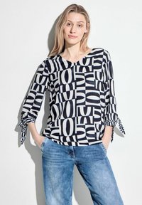 Cecil PRINT MIT ARMDETAIL - Camicetta - blau