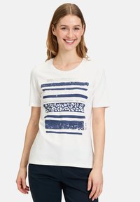 Betty Barclay Print T-shirt - patch cream dark blue