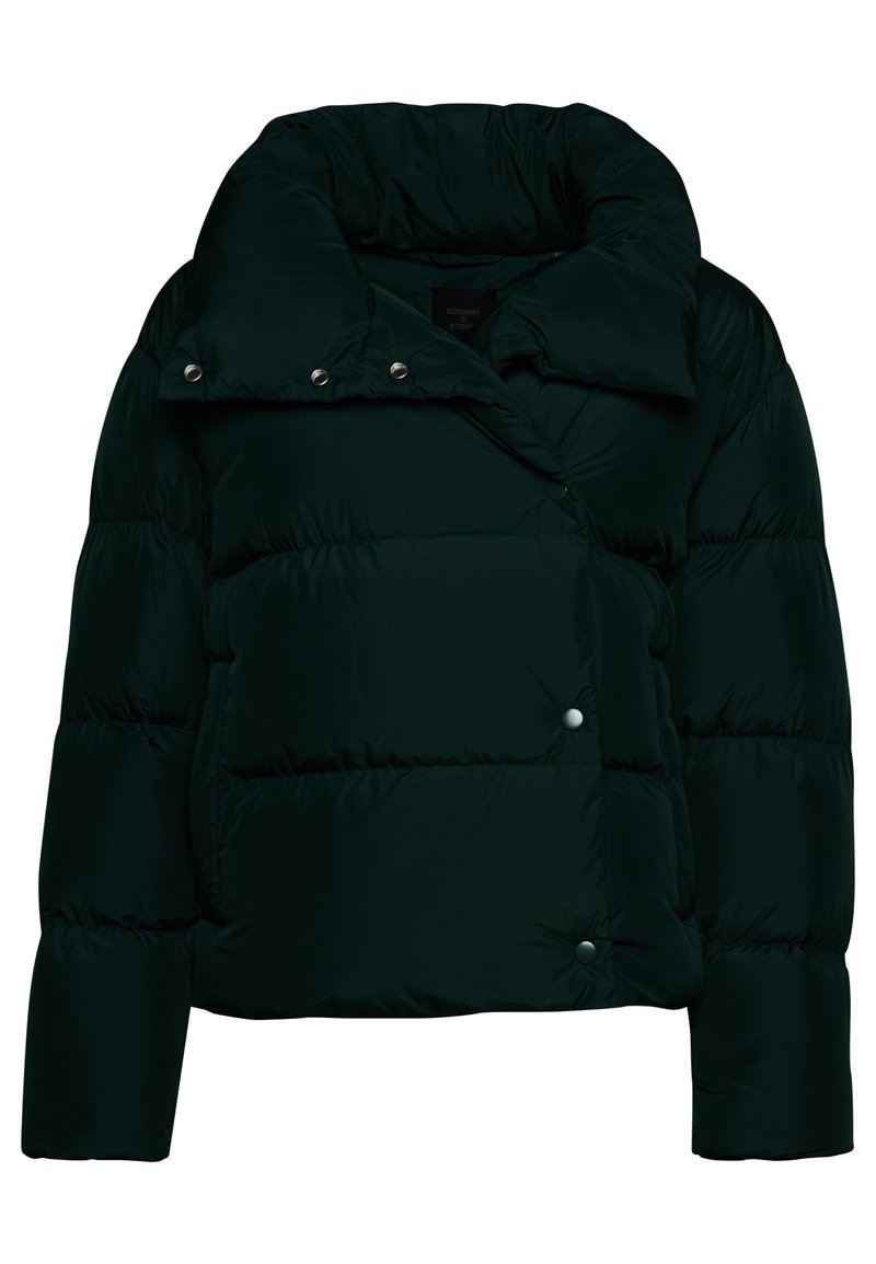 Superdry & Co Winterjas groen gemêleerd Superdry & Co Winterjas groen gemêleerd