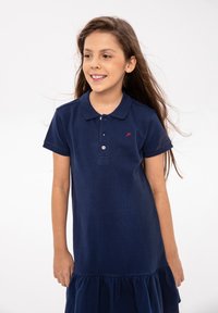 MINOTI SHORT SLEEVE WITH FRILLED - Vestido informal - dark blue