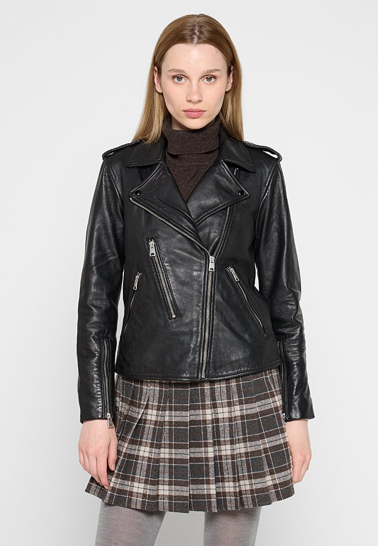 AllSaints Leren jas zwart AllSaints Leren jas zwart