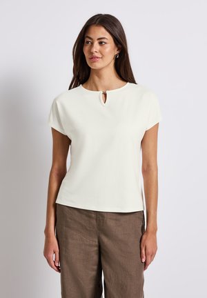 Street One MIT CUT-OUT - T-shirt basic - weiß