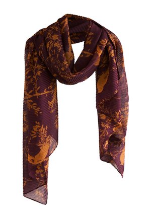 Next LIGHTWEIGHT - Huivi - burgundy bird print