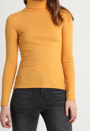 Top s dlouhým rukávem - mustard yellow