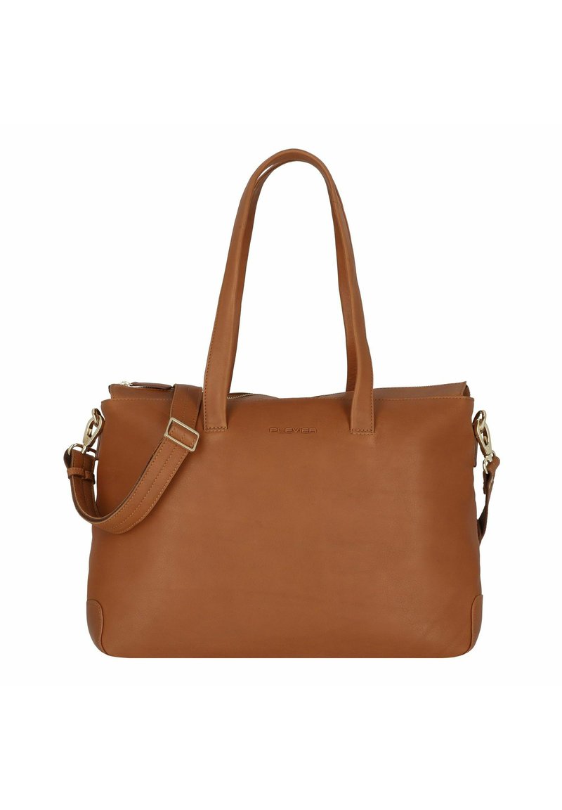 Plevier EDGE  RFID SCHUTZ LAPTOPFACH - Aktetas - cognac