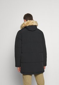 Lyle & Scott HEAVYWEIGHT LONGLINE PUFFER JACKET - Casaco de inverno - jet black