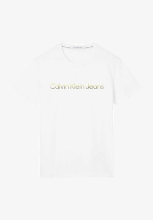 LOGO FRONTAL - T-shirt con stampa - bright white