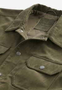 Next COLLARED TRUCKER - REGULAR FIT - Imiteret læderjakke - khaki green