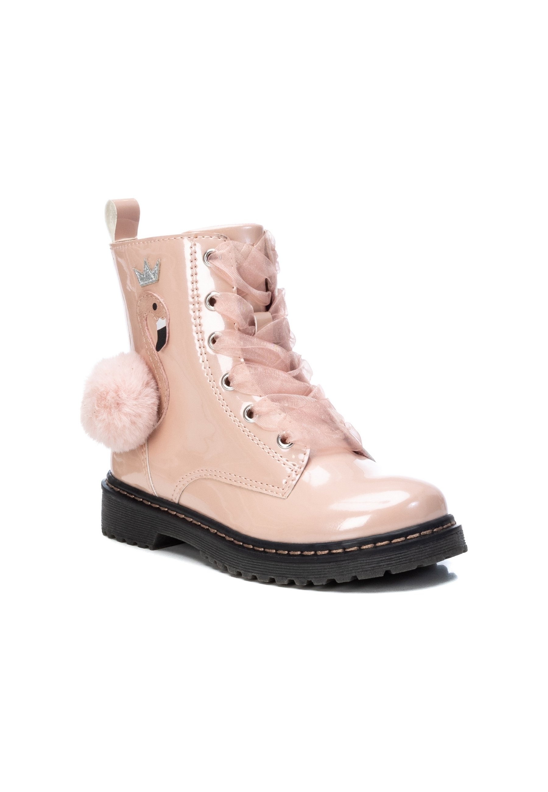 XTI Botines con cordones - nude/rosa - Zalando.es