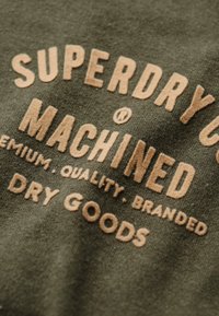 Superdry & Co WORKWEAR FLOCK GRAPHIC  - Camiseta estampada - khaki marl