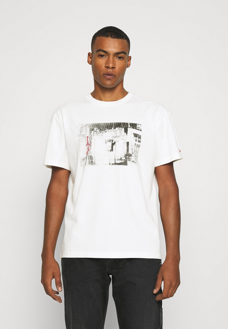 Pepe Jeans CROOKE - T-shirt estampada - white