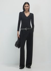 Calliope CON TASCHINO - Stoffhose - ultrablack