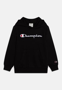 ICONS HOODIE CONTRAST LOGO UNISEX - Jersey con capucha - new black