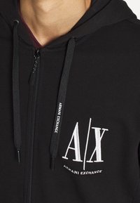 Armani Exchange Felpa con zip - black