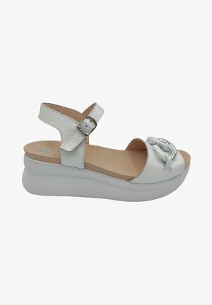 CallagHan Sandali con zeppa - blanco