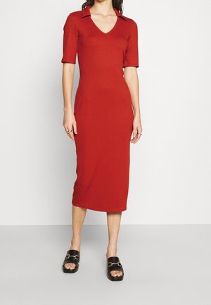 Robe en jersey - orange