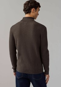 Next ROLL NECK - REGULAR FIT TEXTURE - Strickpullover - brown